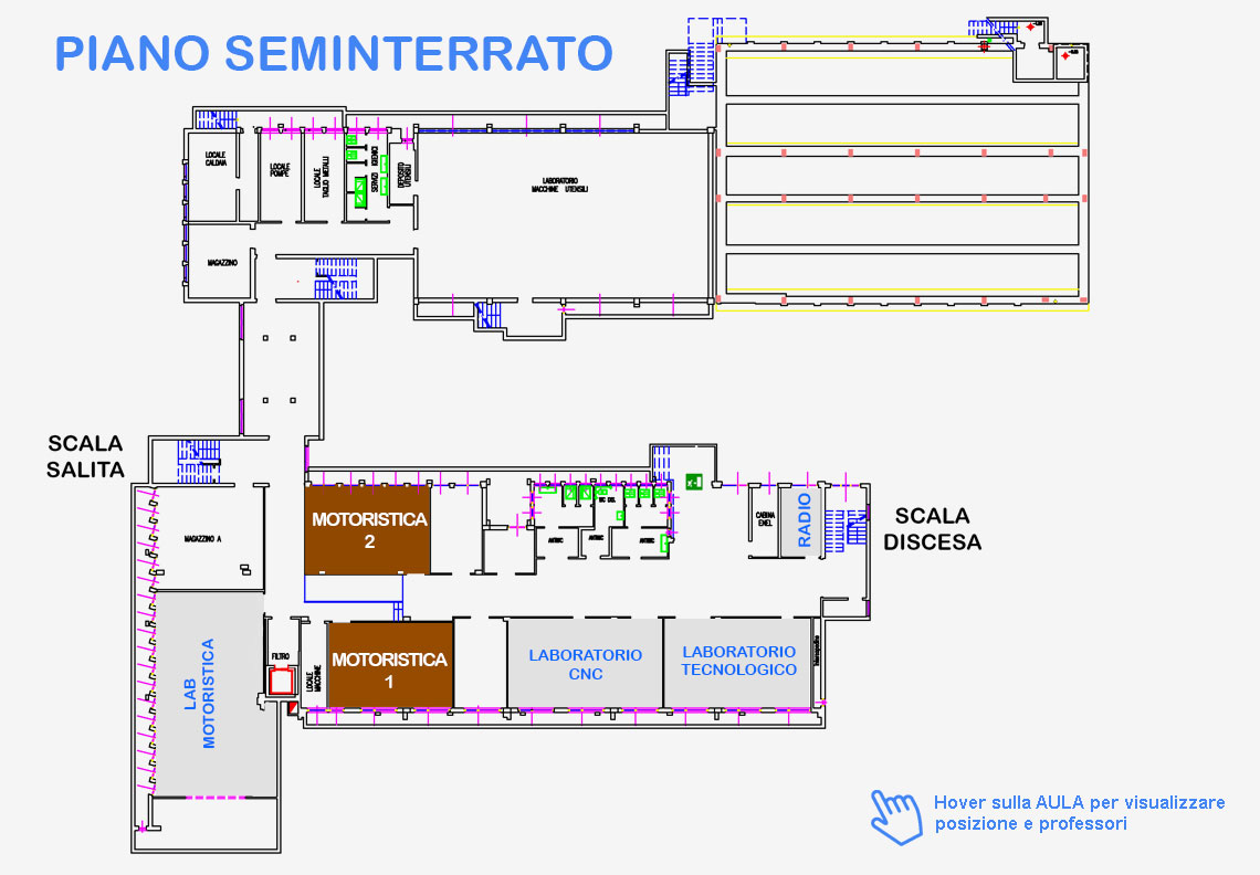 Ambienti DADA Piano Seminterrato
